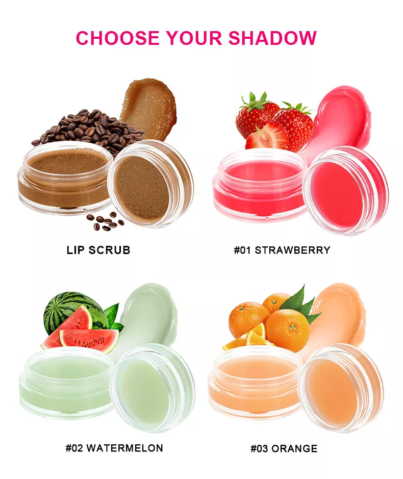 Lip scrub color shades