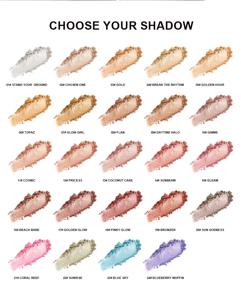 24 Colors Powder Highlighter Manufacturer