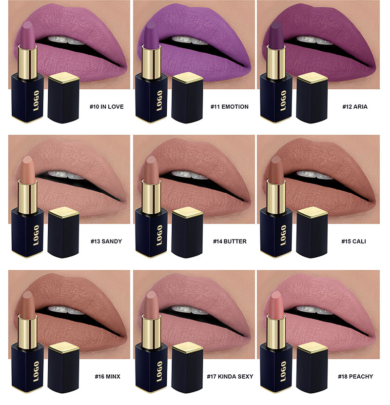Lipstick color shades