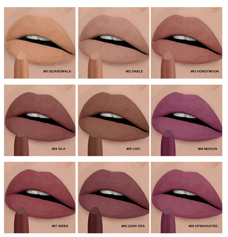 Lipstick color shades