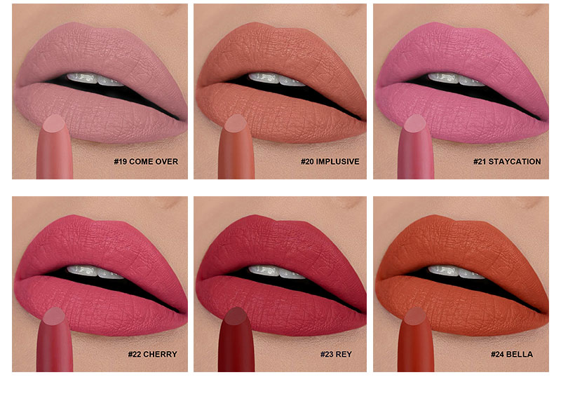 Lipstick color shades