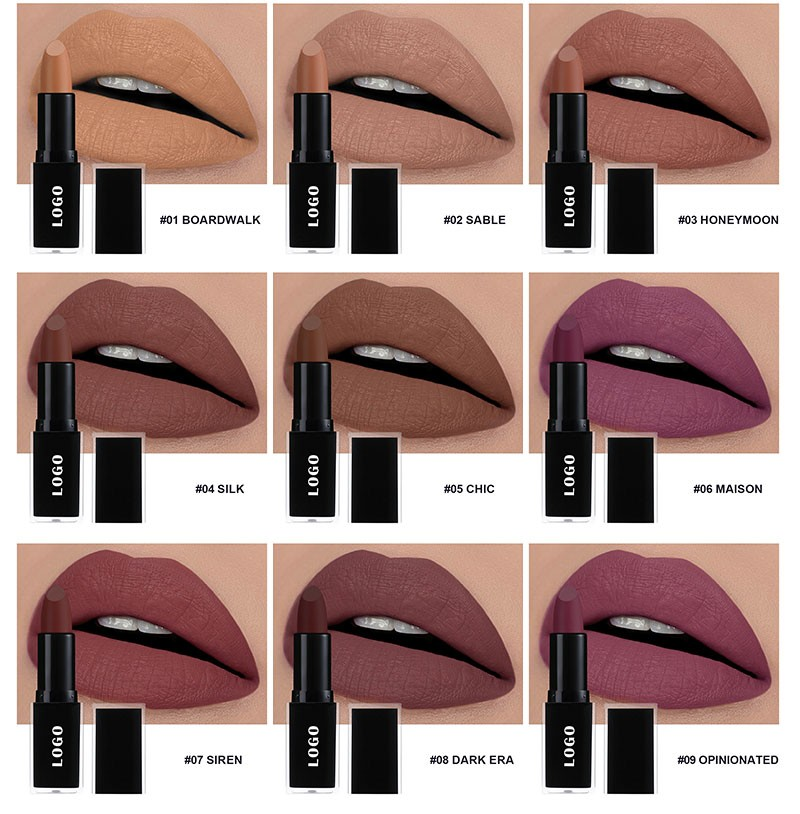 Lipstick color shades