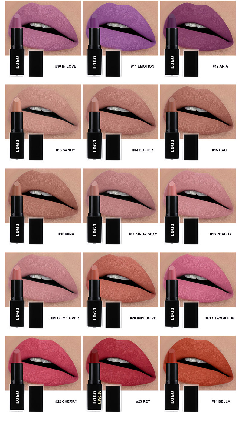 Lipstick color shades