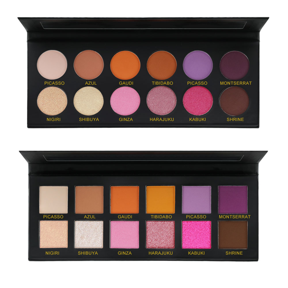 Waterproof 12 Colors Eyeshadow Palette Supplier