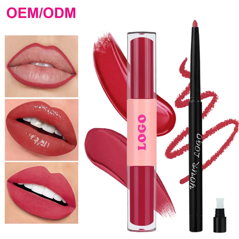 Duo lip gloss lip liner factory