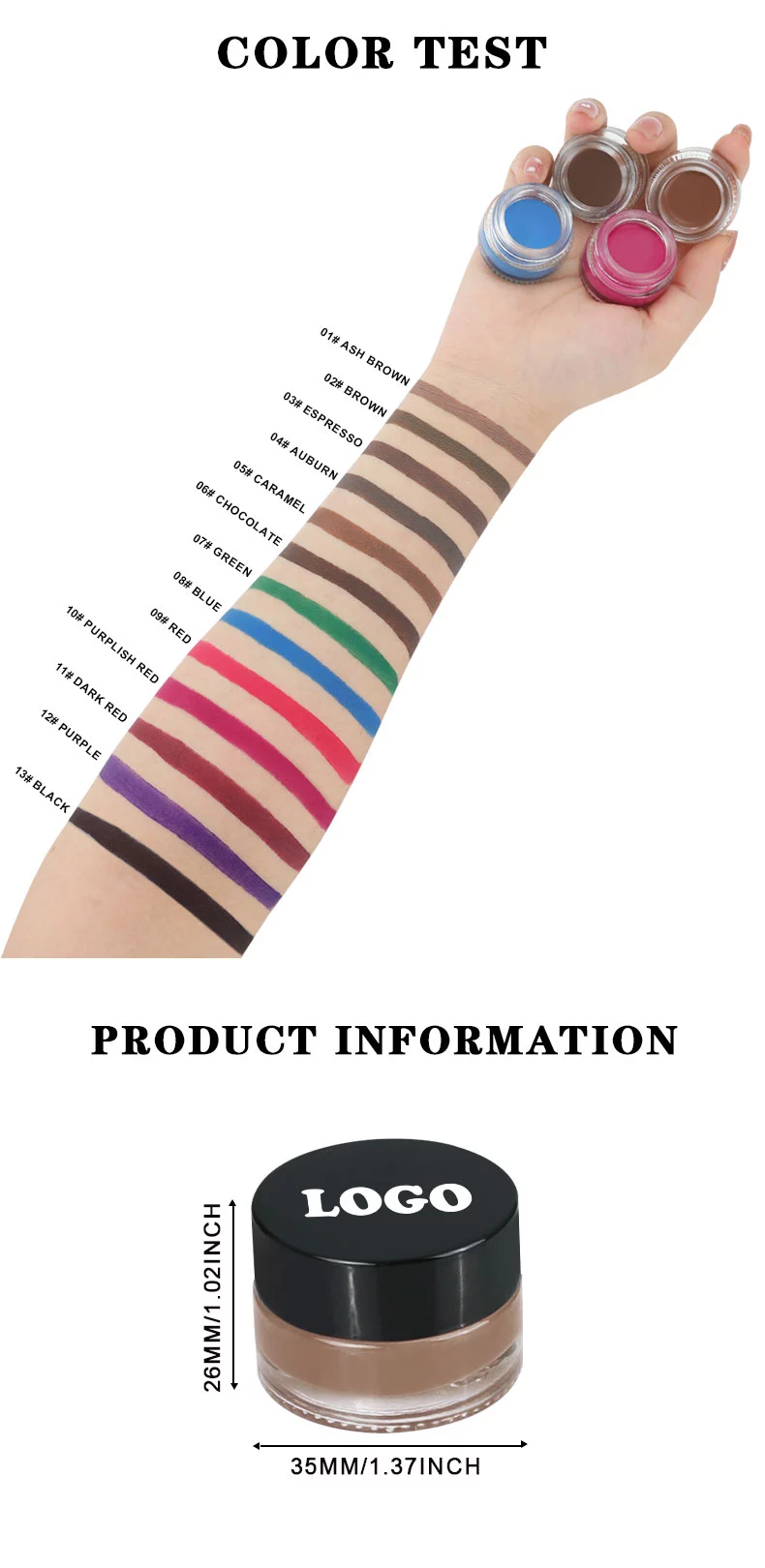 Cream eyebrow factory