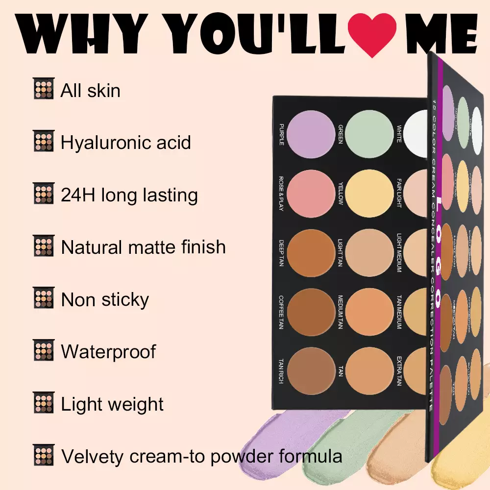 15 Colors Concearler Palette Factory
