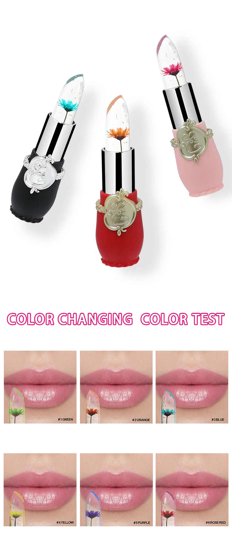 Color changing lipstick supplier