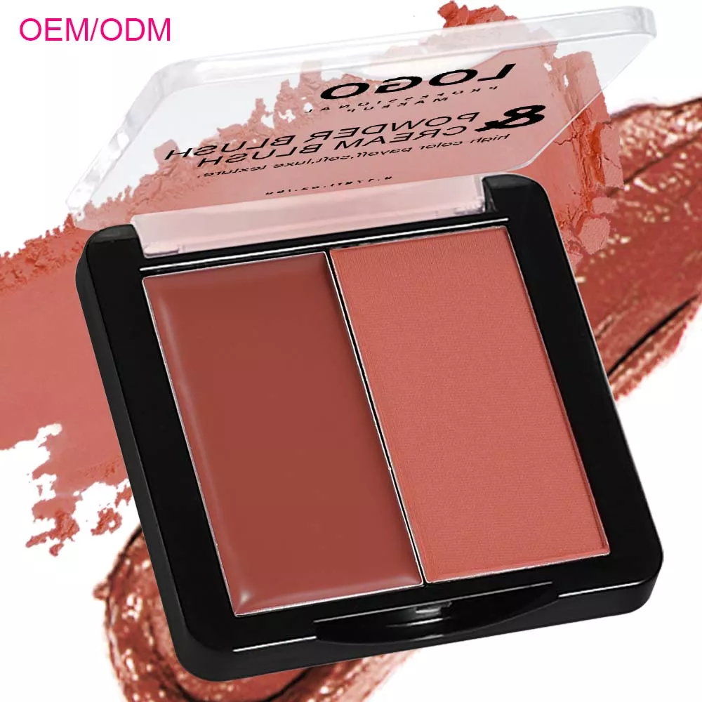 Long Lasting Vegan Cream to Powder Talc Free 2 IN 1 Blush Factory 