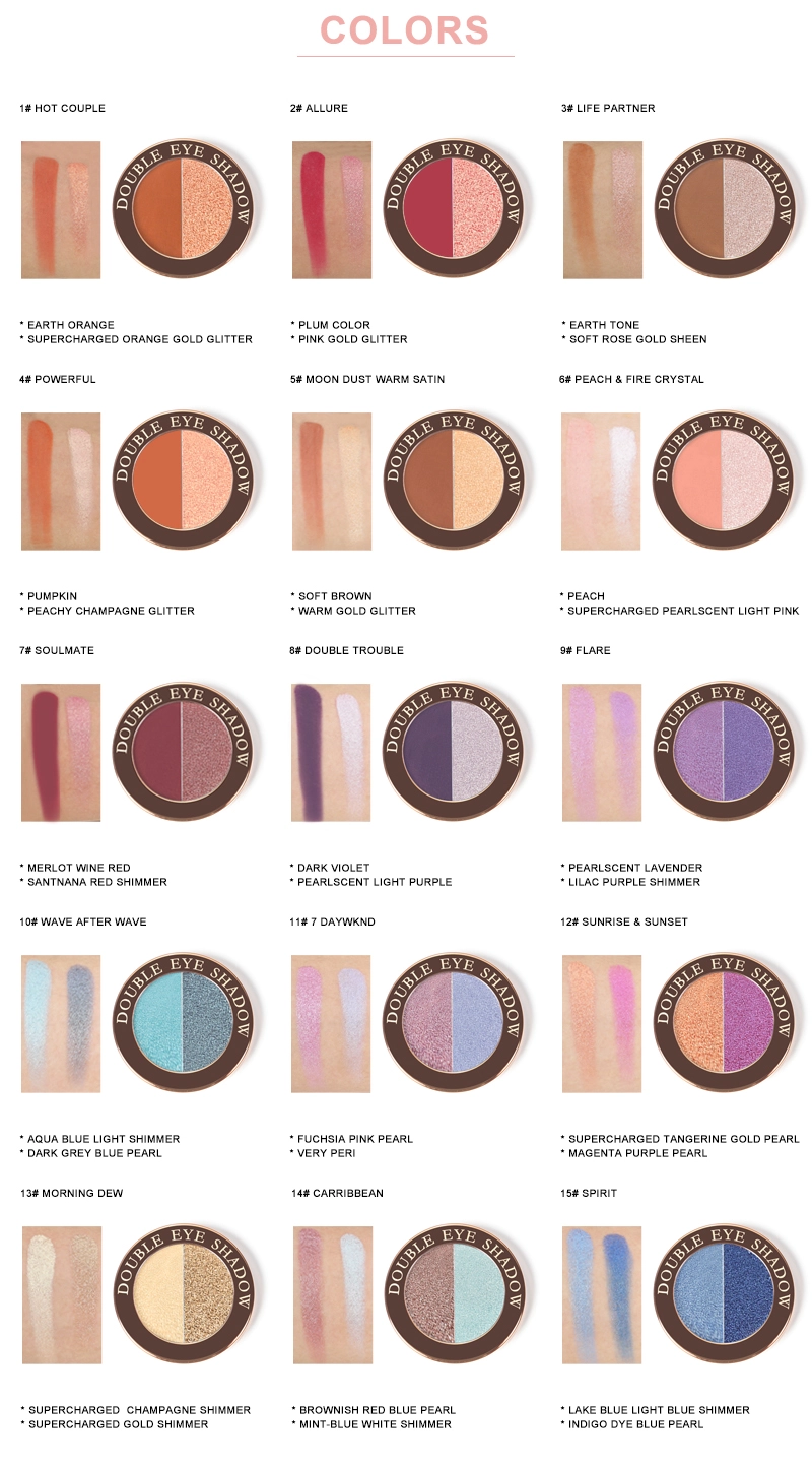 Duo eyeshadow supplier
