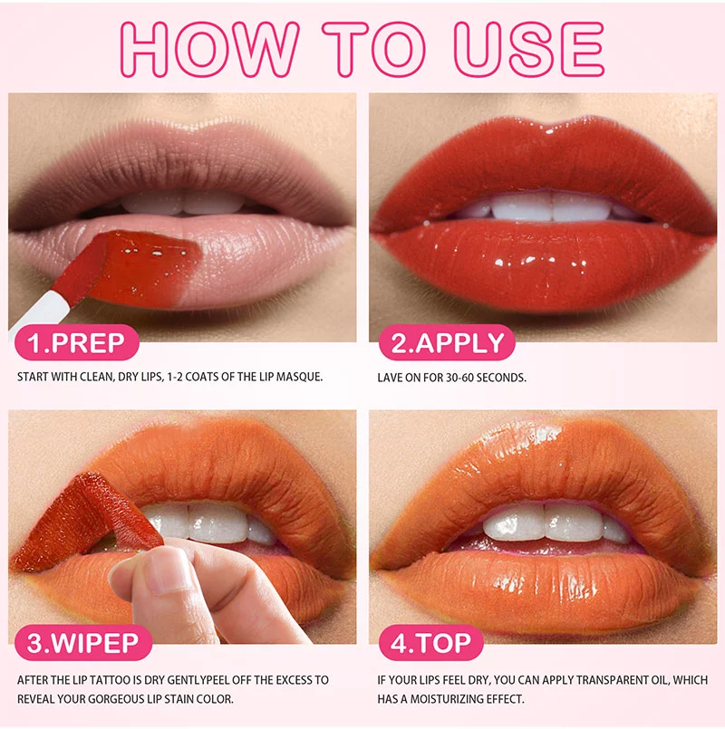 Dual head 2 in 1 lip stain