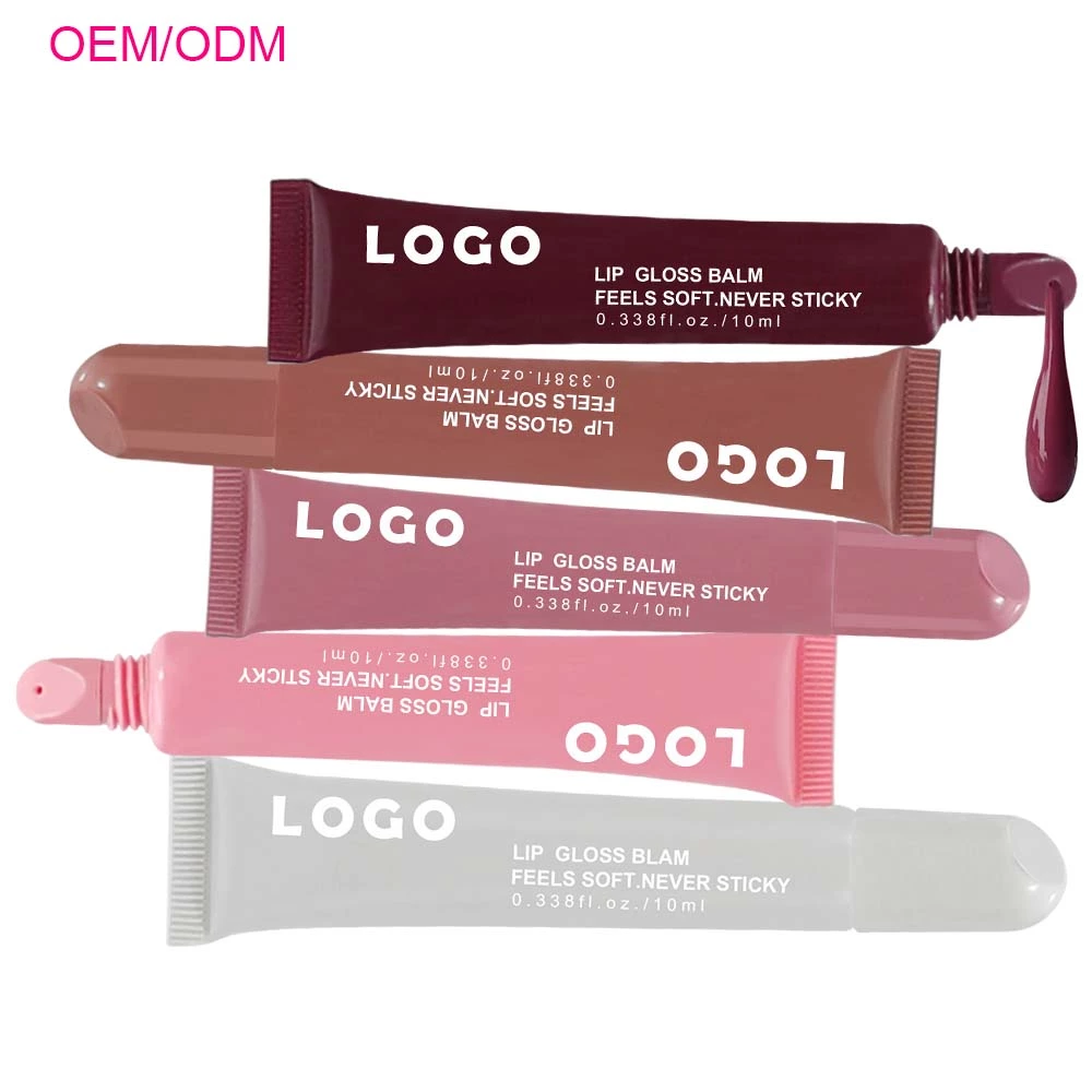 Customized logo Lip Gloss Nude Vegetarian Lustrous Supplier