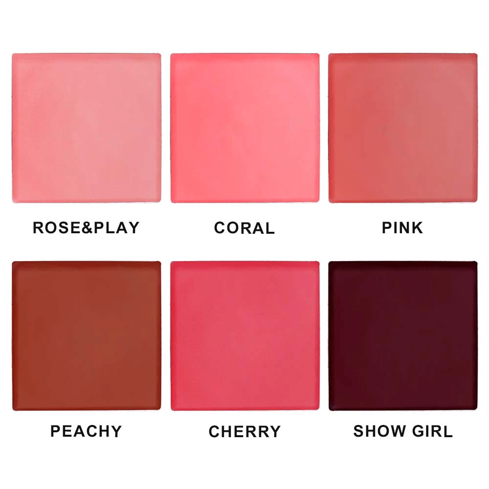 6 Shades Cream Blush Palettes Factory