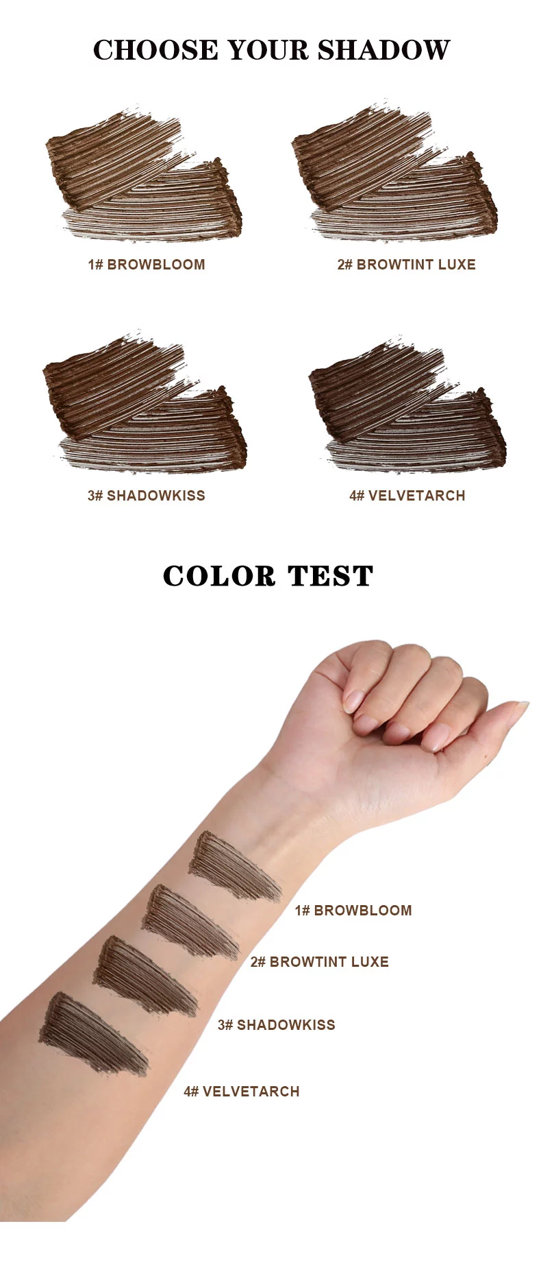 Tinted brow gel supplier