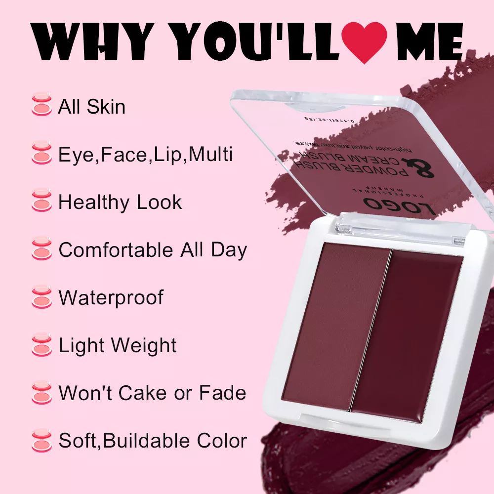 Talc Free Blush Palette Factory 