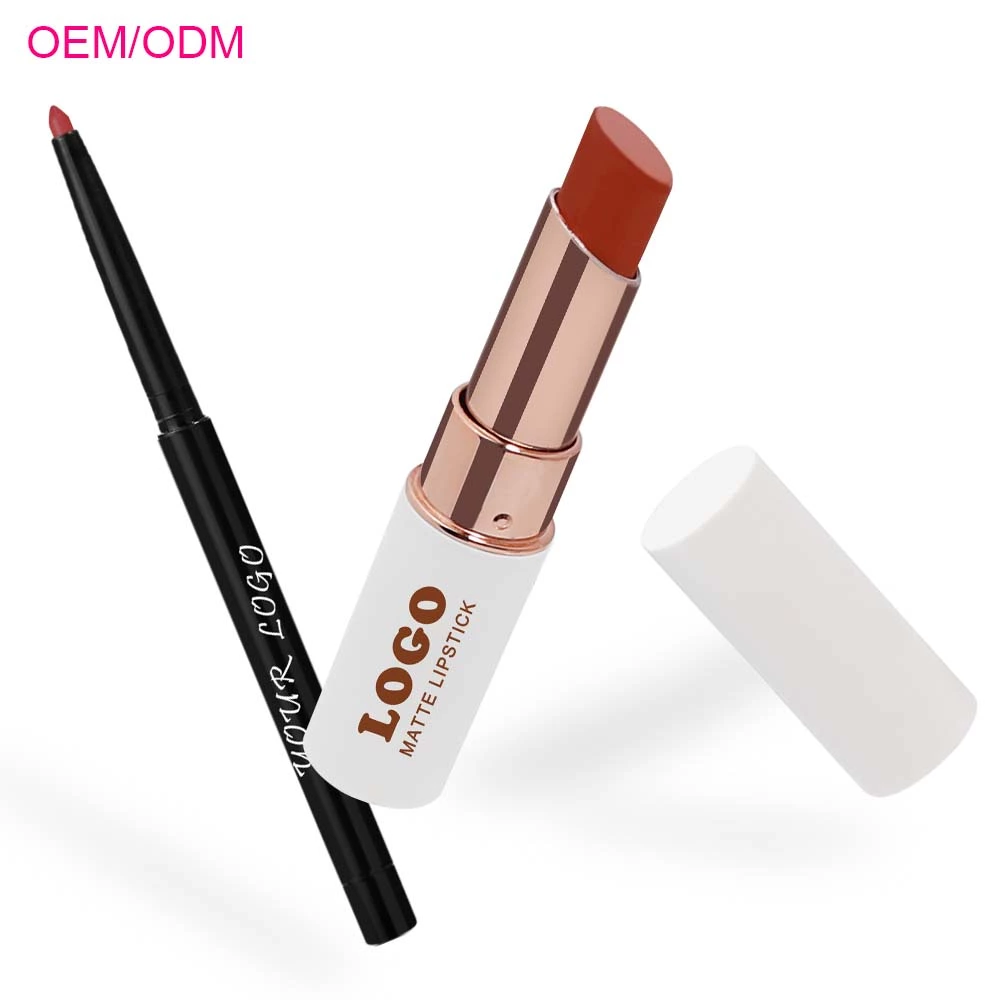 Custom Logo Matte Lipstick with Lip Liner Supplier