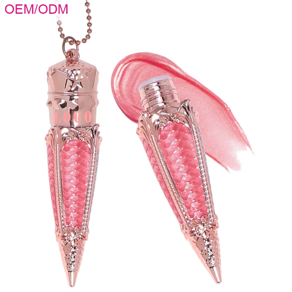 Hot Pink Matte Shimmer Keychain Long Lasting Liquid Blush Factory