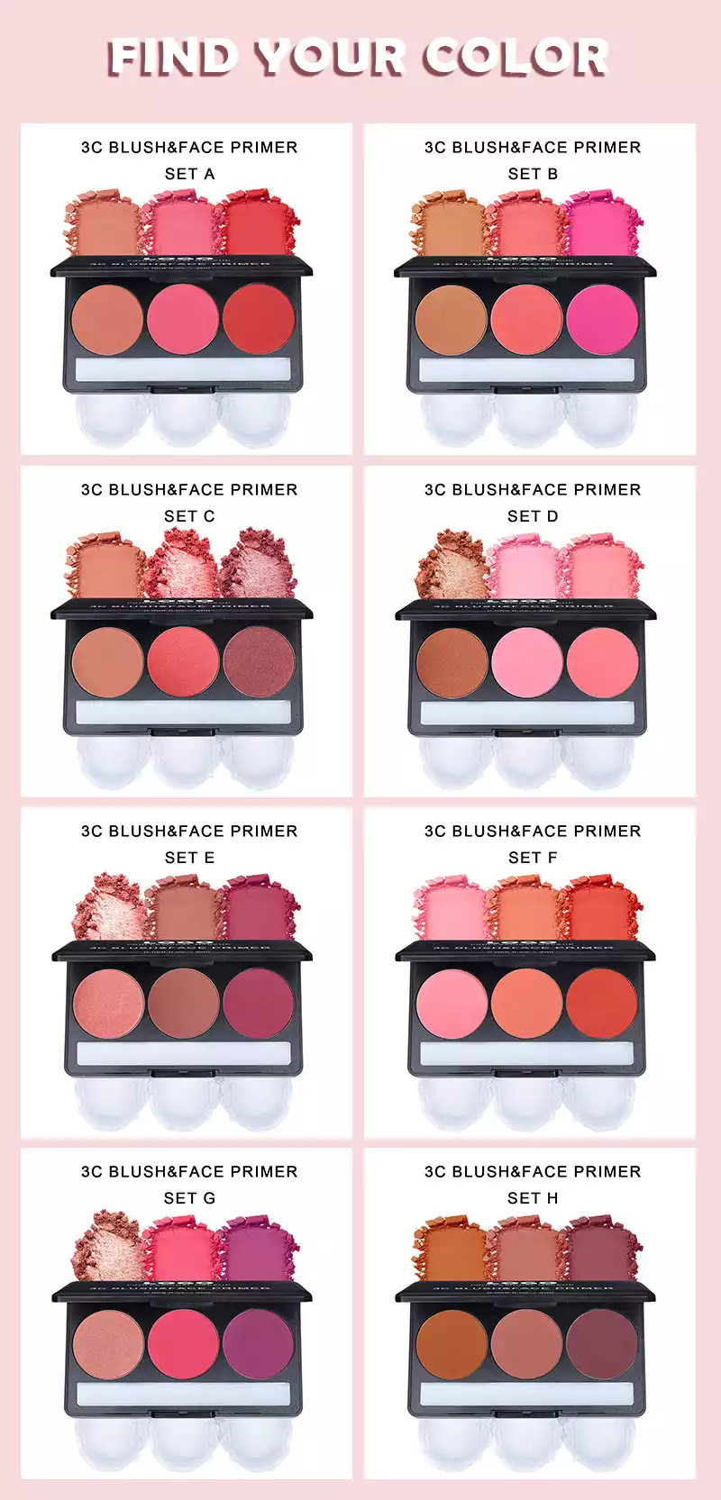 Face Primer with Blusher Palette Factory 