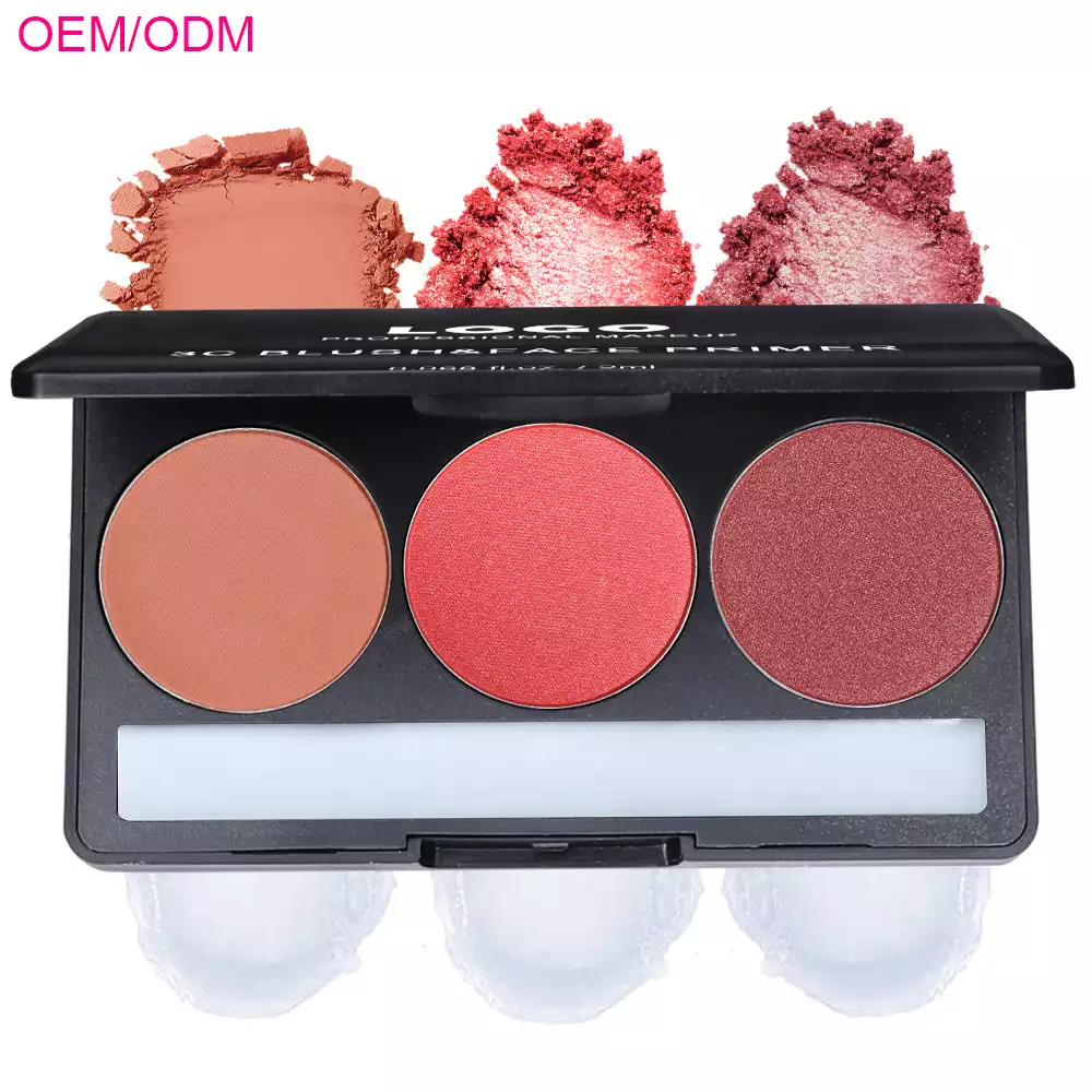 Long Lasting Vegan Face Primer with Blusher Palette Factory 