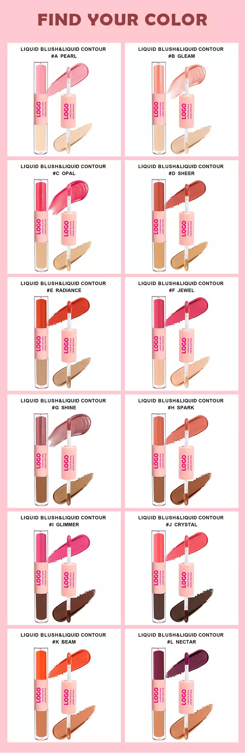 Blush Contour Duo Makeup Factory