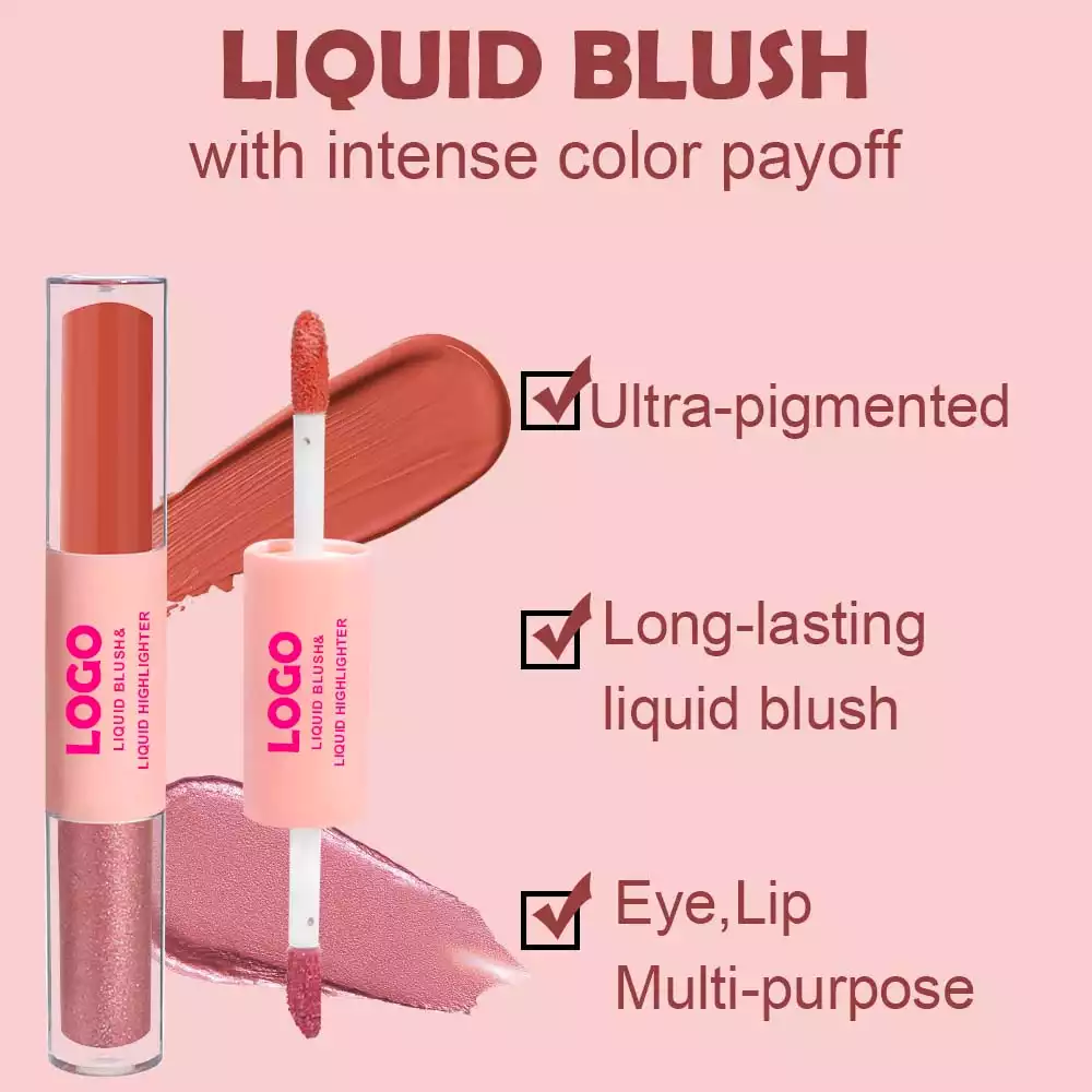 Liquid Blush & Highlighter Double Makeup Manufacturer