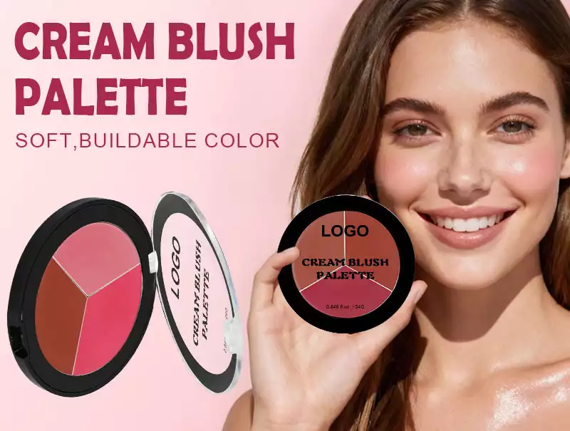 3 in 1 Cream Blusher Palette Factory