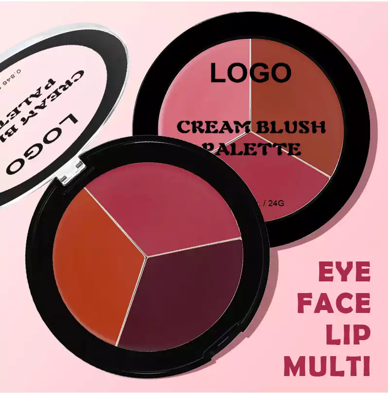 3 in 1 Cream Blusher Palette Factory