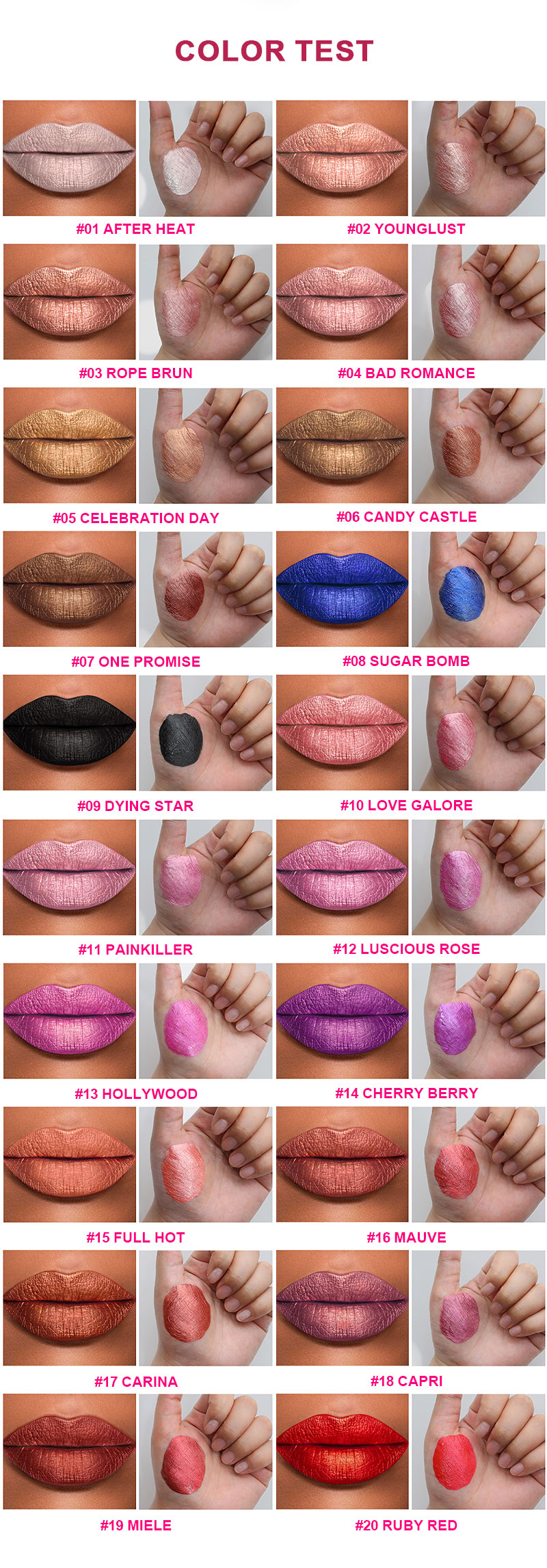 Metallic liquid lipstick factory
