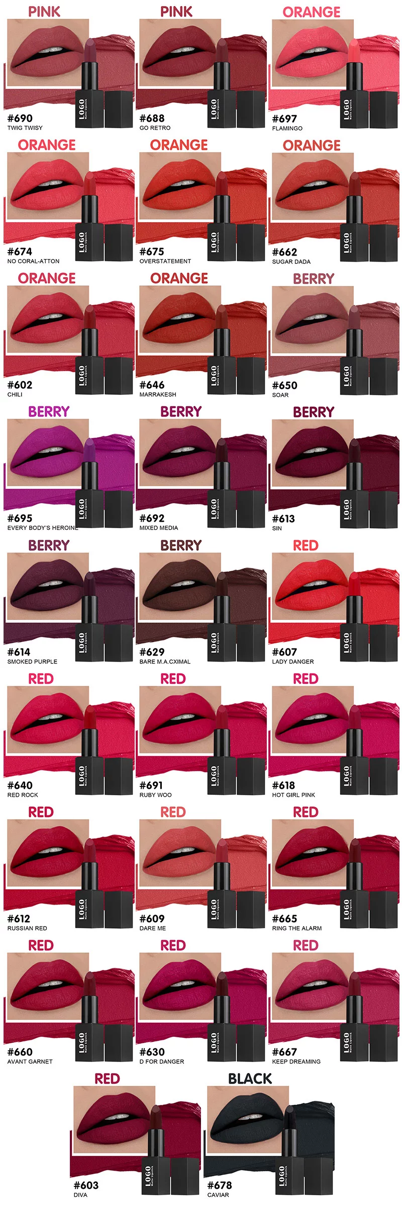 MAC Matte Lipstick Supplier